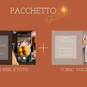 Pacchetto Corso Reel e Foto + Voiceover